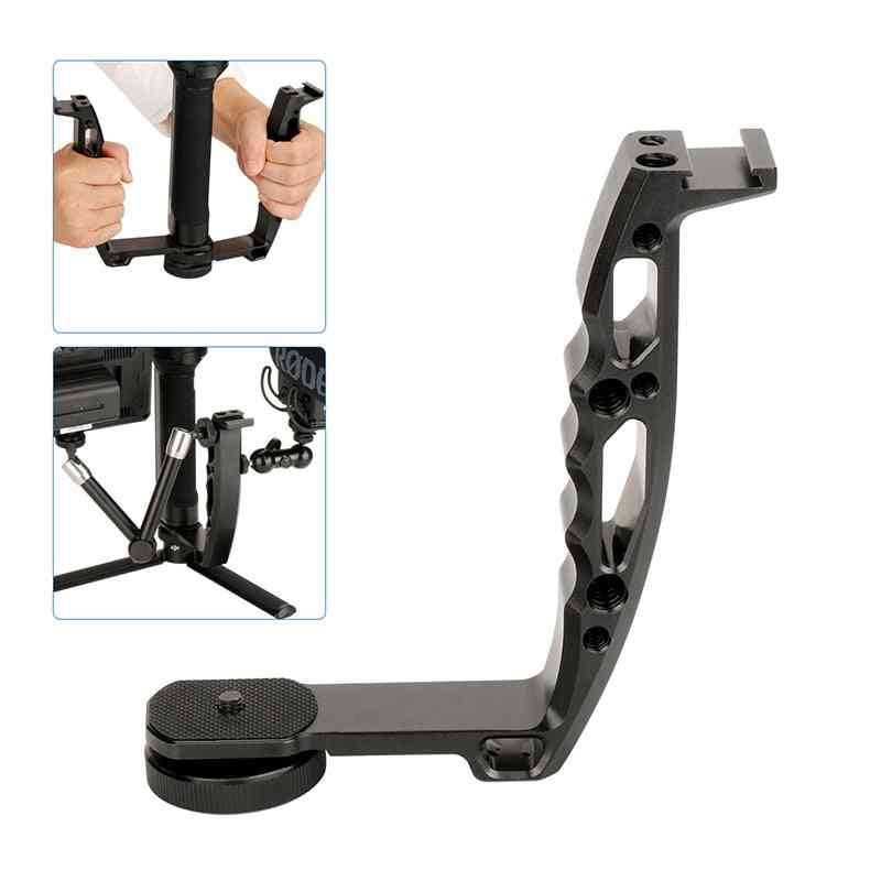 L Type Bracket Microphone Stand Handle Grip Video Monitor Mount For Dji Ronin Accessory