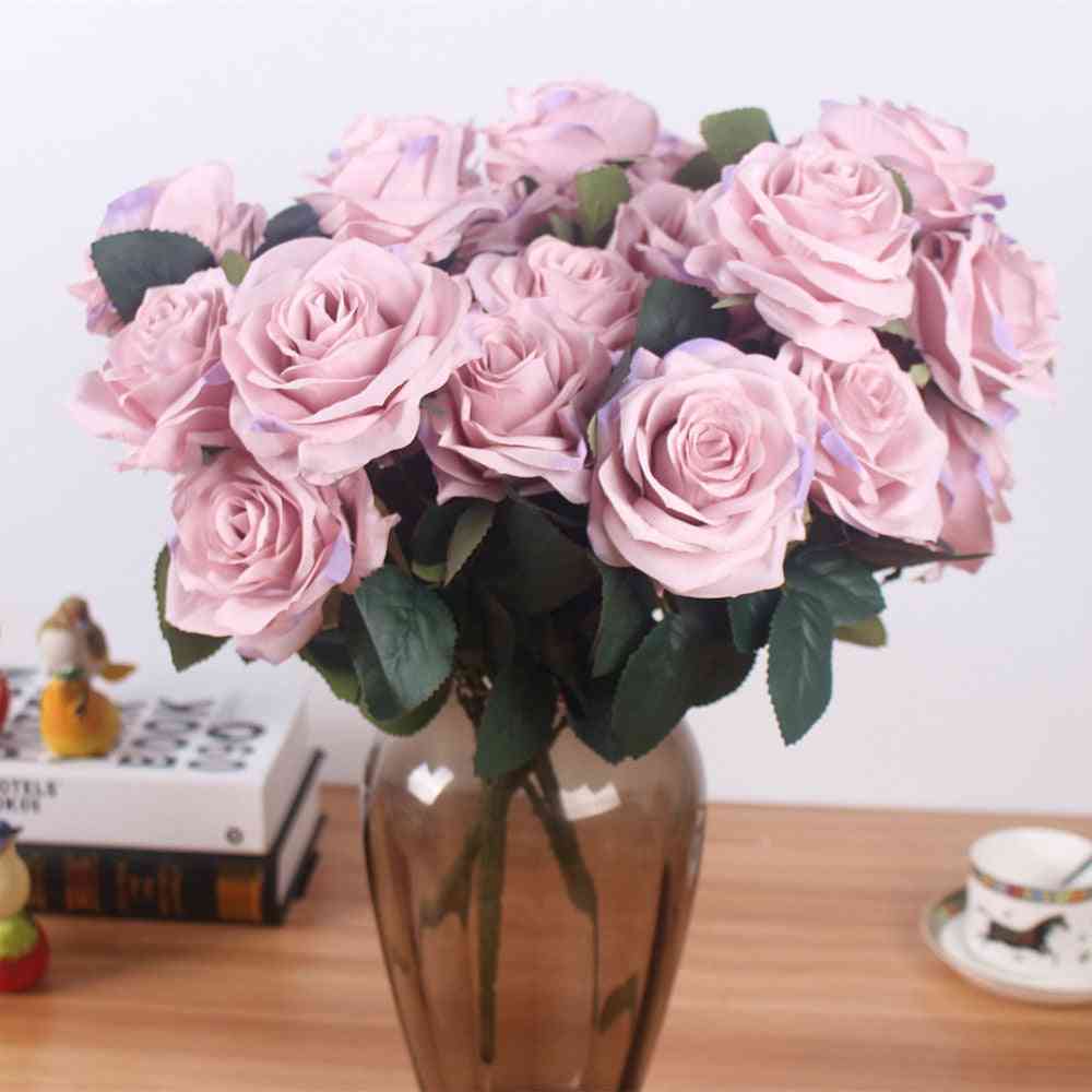 Artificial Silk Bunch Floral Bouquet, Fake Flower, Arrange Table, Daisy Wedding Flowers