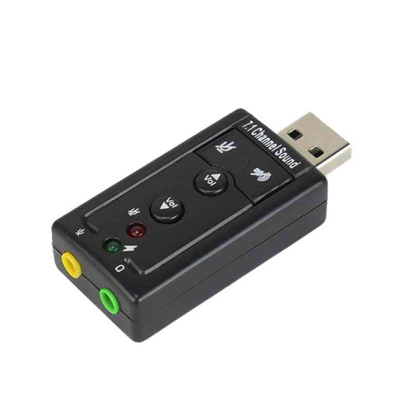 Sound Card External Usb 2.0 Audio Mic Speaker