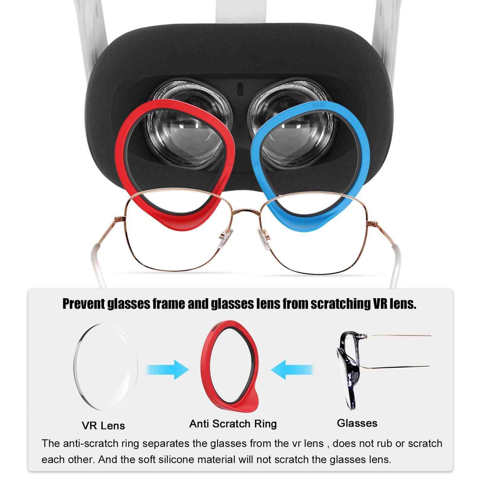 Linse anti-ridse ring vr beskytter briller mod ridser stel