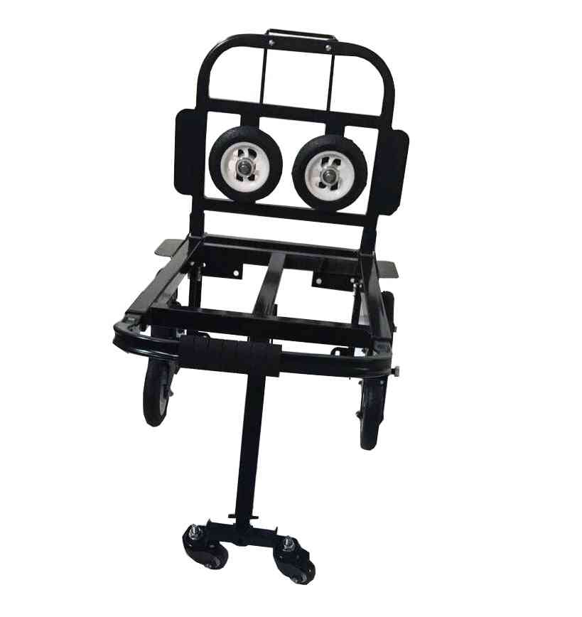 Foldable Folding Stair, Climbing Hand Truck, Luggage Cart, Backup With Turning Wheel
