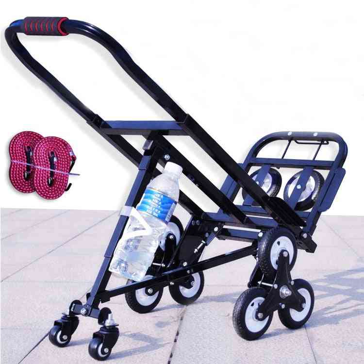 Foldable Folding Stair, Climbing Hand Truck, Luggage Cart, Backup With Turning Wheel