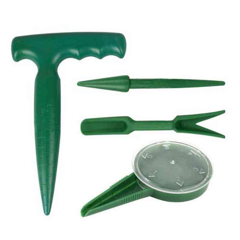 Garden Plant Dispenser, Seed Planter Dial, Adjustable Size, Disclosed Thrower Seeder, Start Gardening Tools