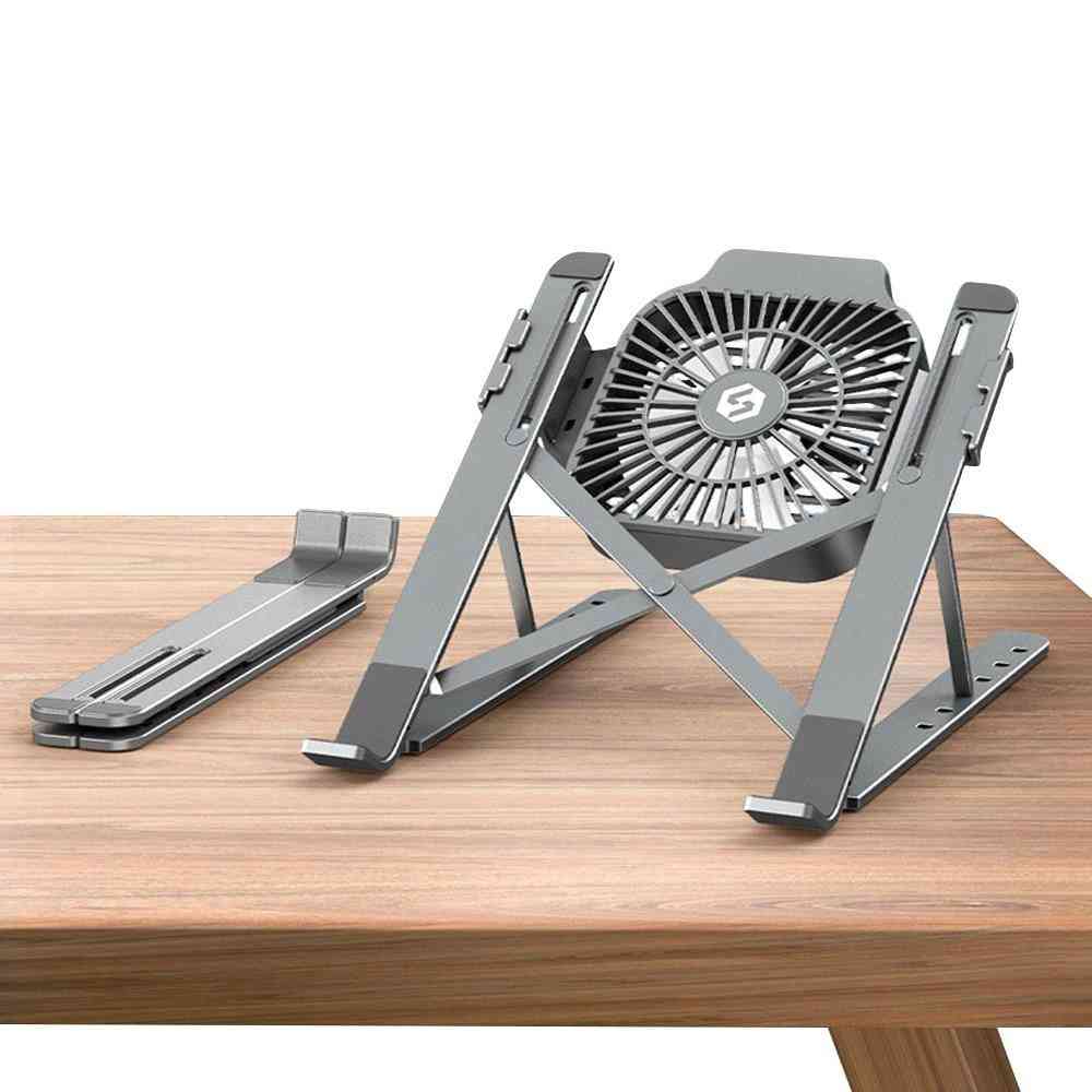 Foldable Desktop Laptop Tablet Stand With Cooling Fan