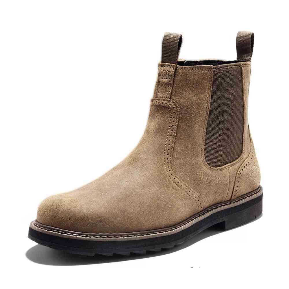 Men Chelsea Boots, Spring Autumn Slip-on Shoes