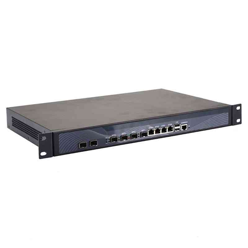 Rackmonteret router Intel Core 4 LAN 1U firewall apparat 2 GB RAM 32 GB SSD