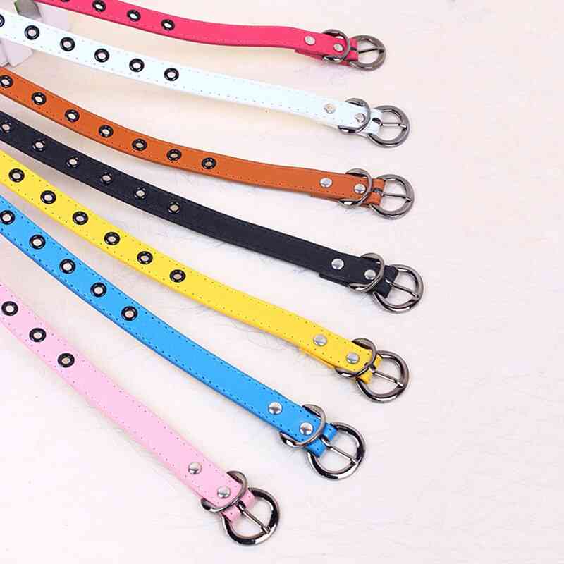 Kids Fashion Alloy Buckle Hollow Out Small Holes Belts