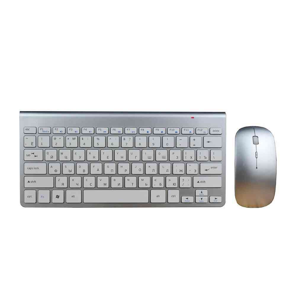 Slim  Wireless Keyboard Mouse Combo For Macbook Laptop