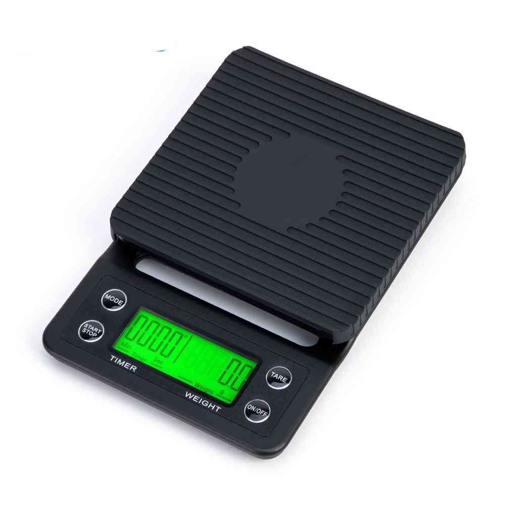 Electronic Digital Lcd Scales With Timer Drip  For Kitchen