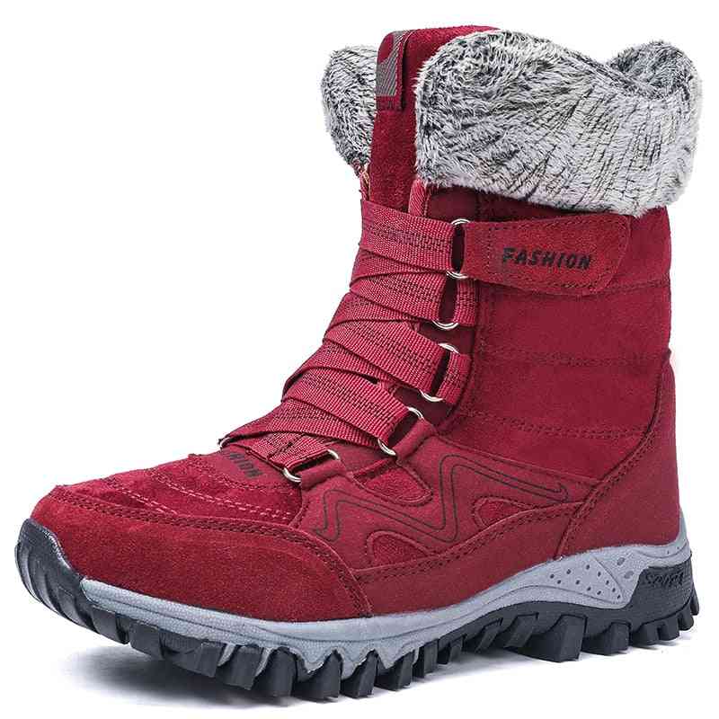 New Fashion Suede Leather Women Snow Boots
