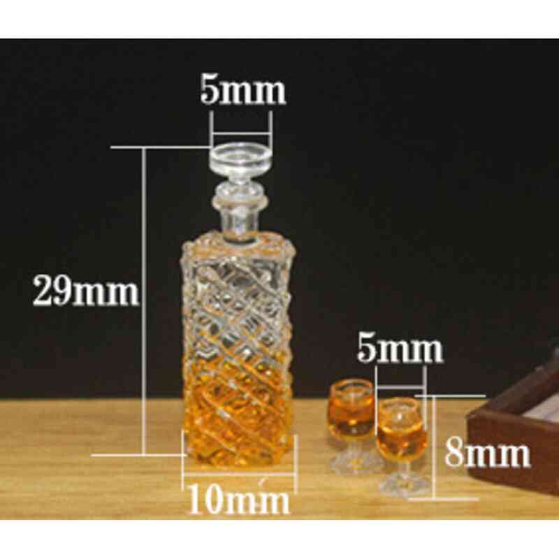 Színes borosüvegek babaház miniatűr 1:12 méretarányú klasszikus méretű modellek baby diy