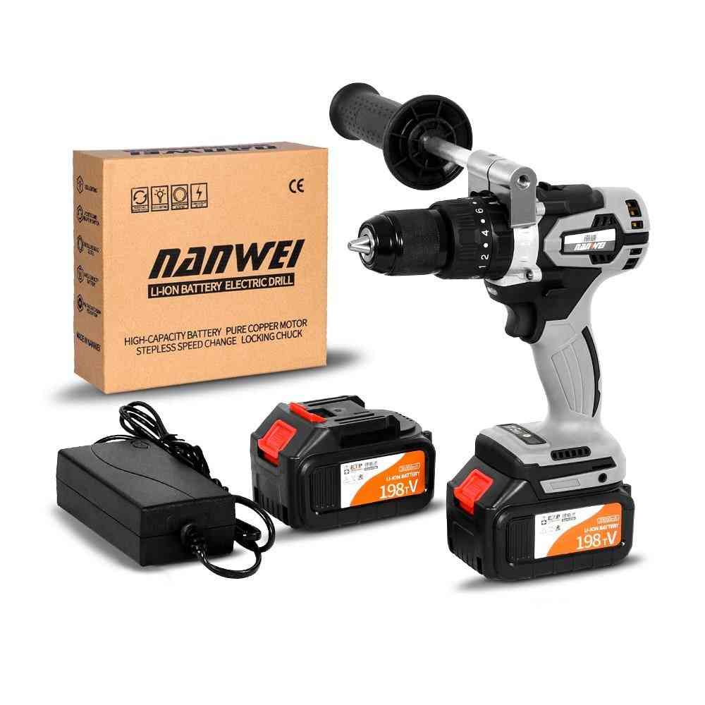 Cordless Drill Industrial Grade Brushless Impact Drill 1/2