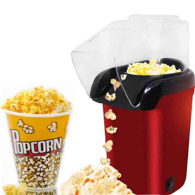 Electric Corn Popcorn Maker, Household Automatic Mini Air Diy Corn Popper,