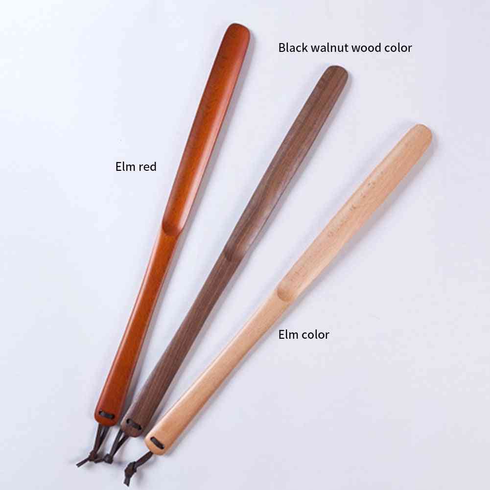 Wooden Lifter Removal Long Handle Portable Shoe Horn