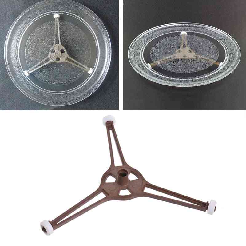 Microwave Oven Brown Plastic Triangle Shaped Tray Support