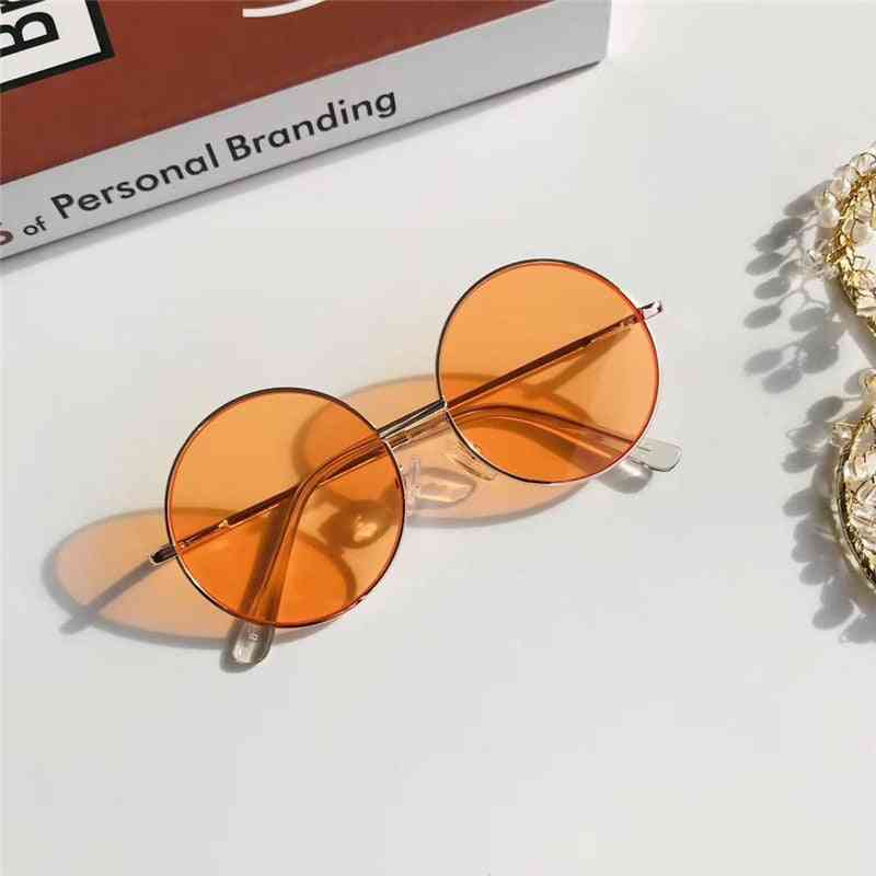 Cute Retro Round Frame Sunglasses
