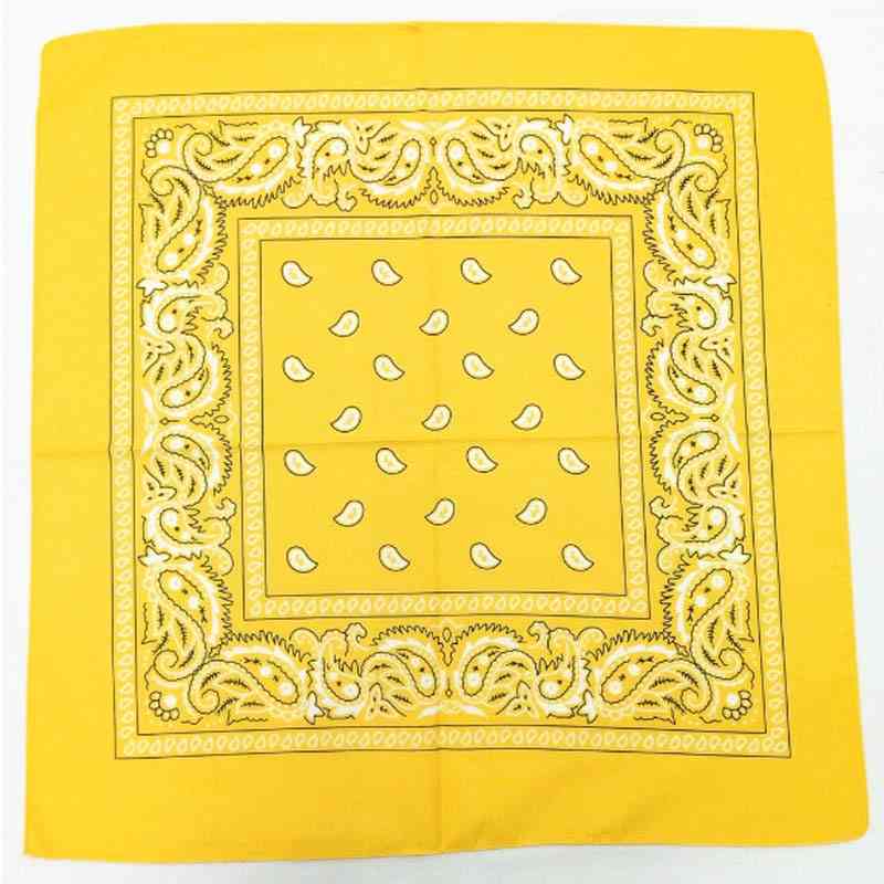 Sciarpa quadrata con stampa moda bandana in cotone paisley avvolgente al collo