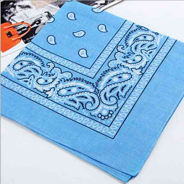 Sciarpa quadrata con stampa moda bandana in cotone paisley avvolgente al collo