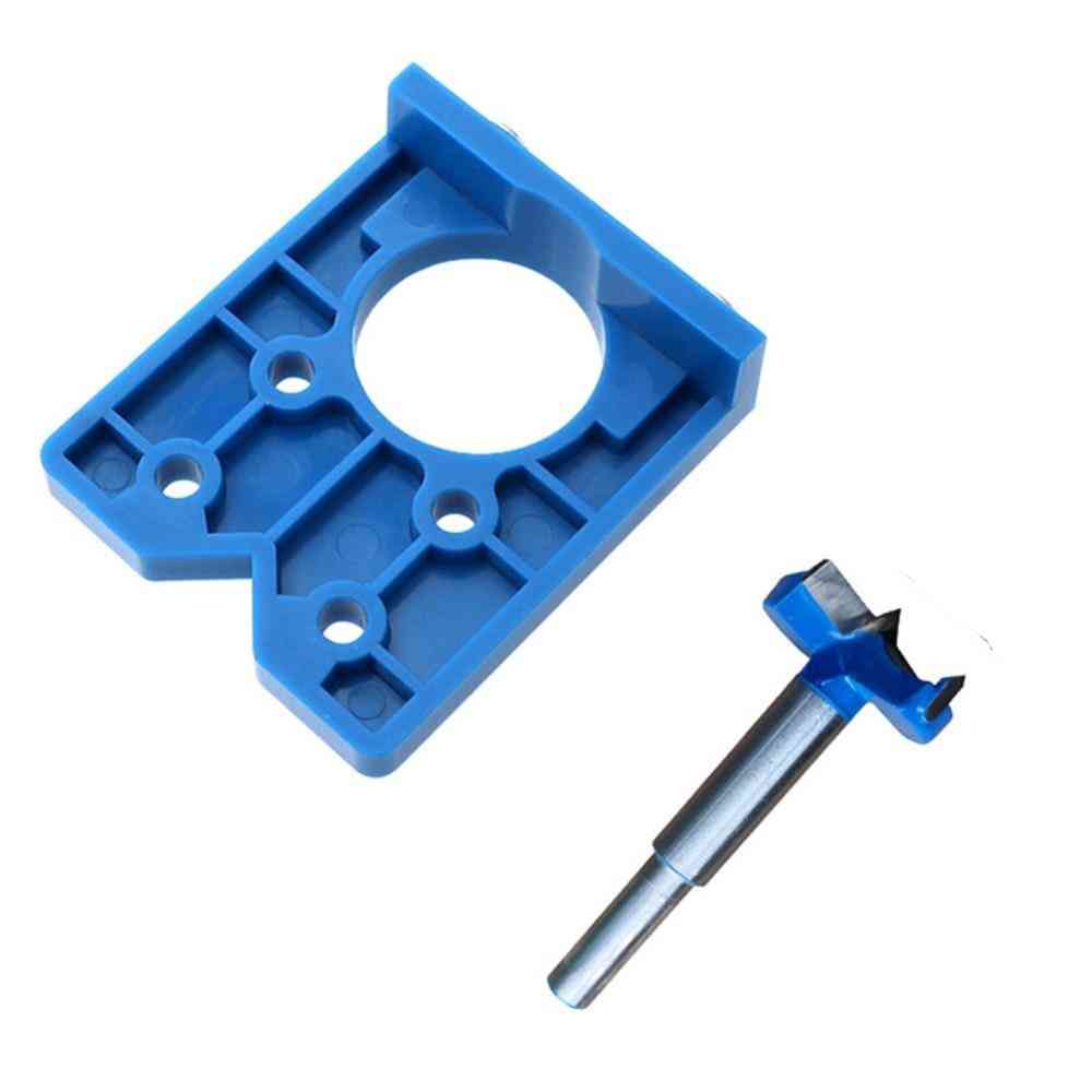 35mm Hinge Jig Hole Saw Installation Wood Drill Guide
