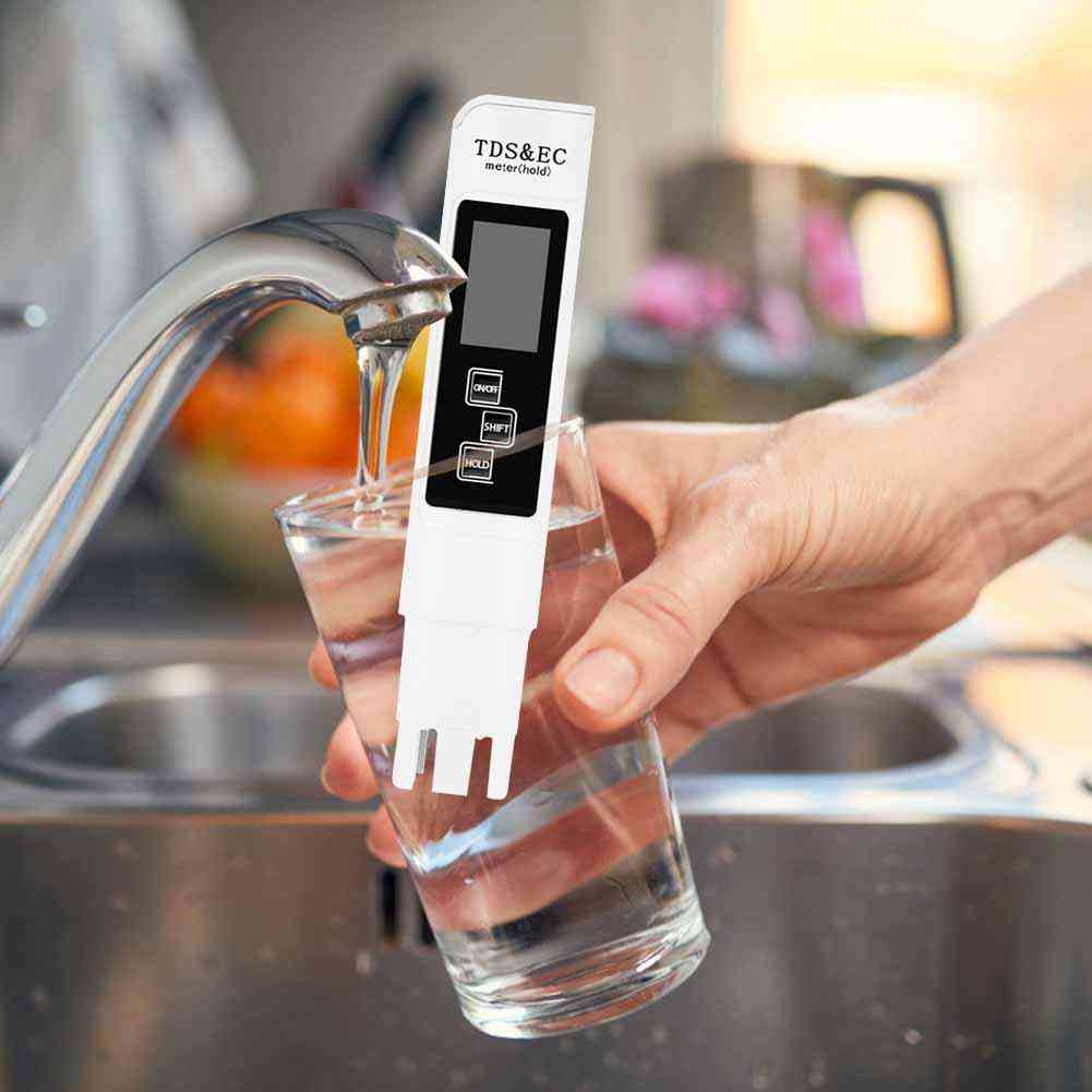 Lämpötila digitaalinen LCD -testeri kynä veden puhtauden suodatin / mittari testaus kynän tason testeri