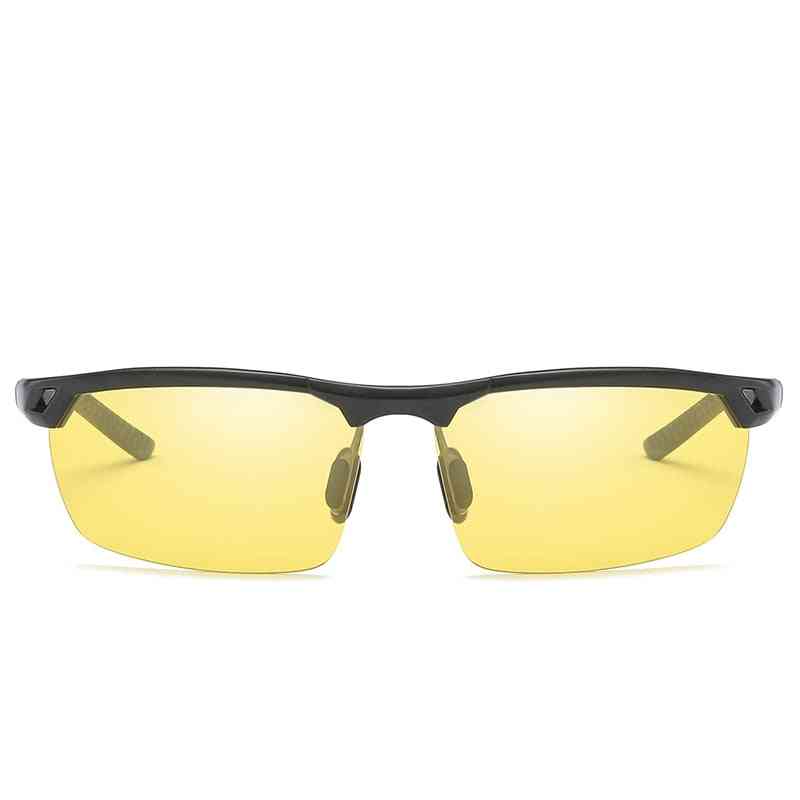 Aluminium Magnesium Frame Polarized Yellow Night Vision Glasses