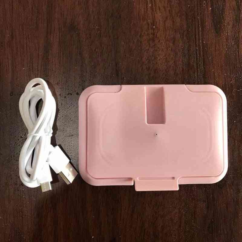 Usb Portable Baby Wipes Heater, Thermal Warm Wet Towel Dispenser, Napkin Heating Box, Cover Home, Car, Mini Tissue Paper Warmer