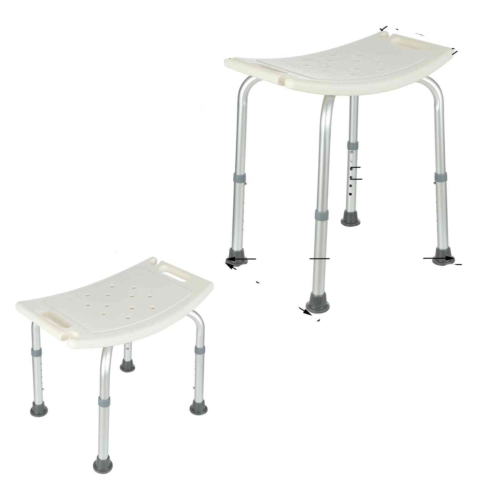 7 Gears Height Bathroom And Shower Chair Adjustable Bench Stool Seat