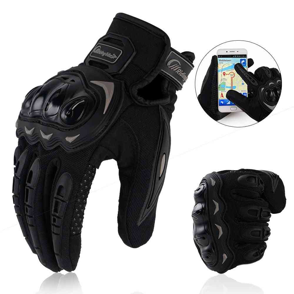Pvc Touch Screen Breathable Powered Motorbike Racing Glove