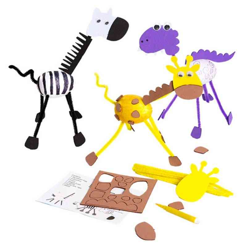 Toys For, Crafts Kids, Diy Homemade Animals Kindergarten, Learning Early Education Toy, Montessori Teaching Aids