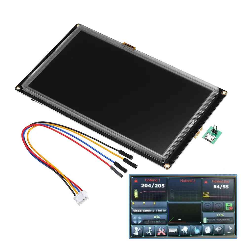 Enhanced Nx8048k070 7.0 Inch Hmi Intelligent Smart Usart Uart Serial Touch Tft Lcd Module Display Panel For Raspberry