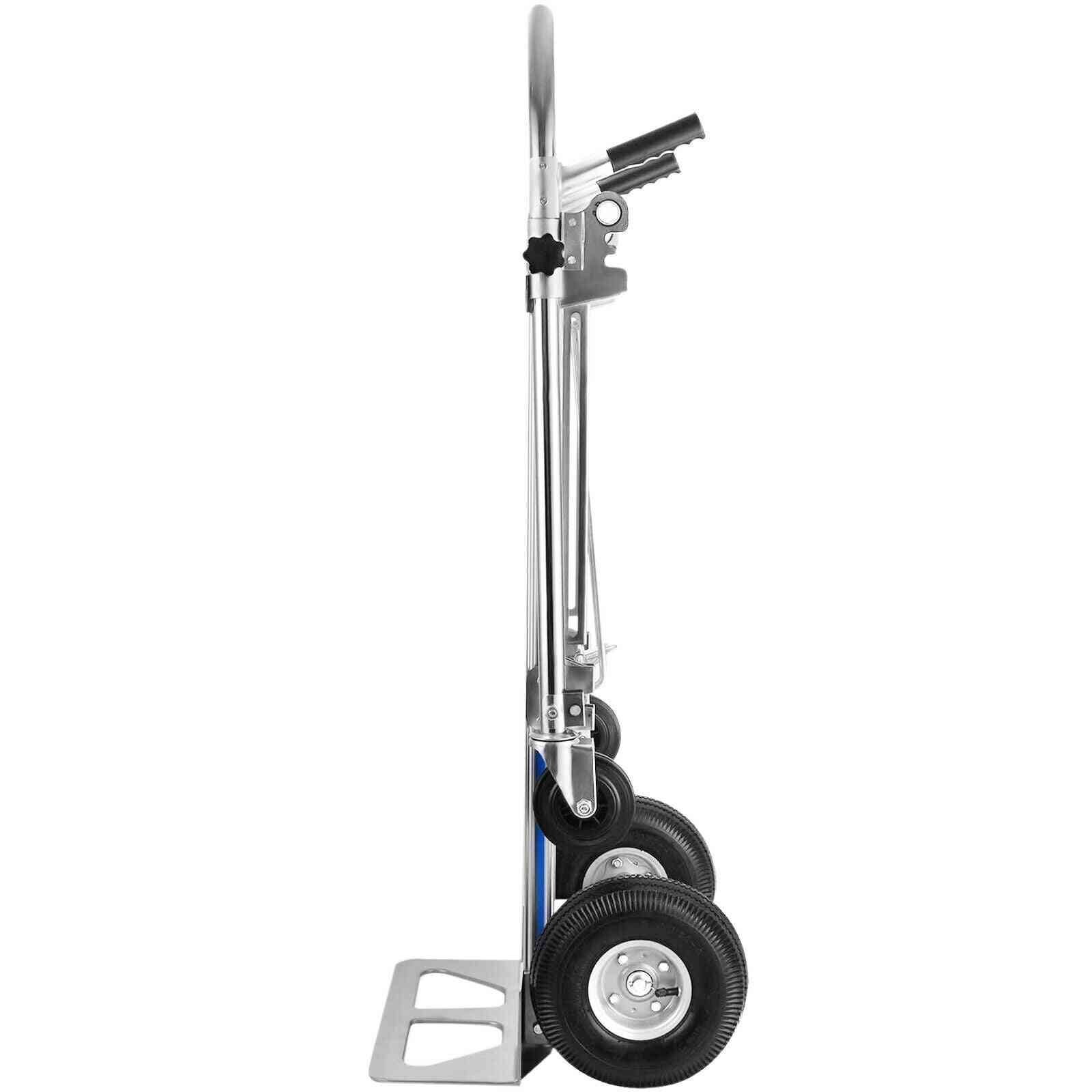 3-in-1 Aluminum Hand Truck, Foldable Dolly Cart, Converts Stair Climber