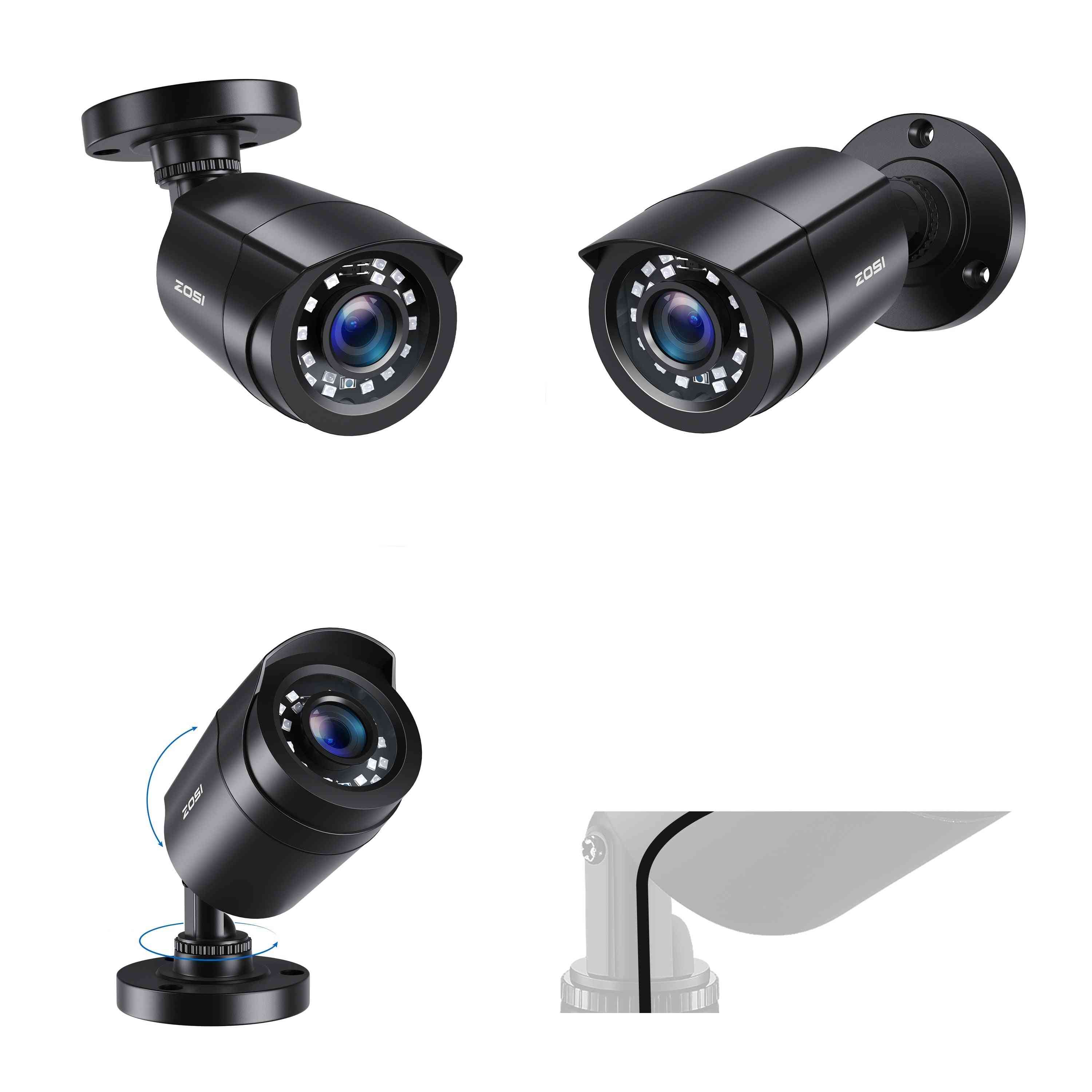 Système de vidéosurveillance zosi 4ch/8ch h.265+ dvr avec caméras de sécurité