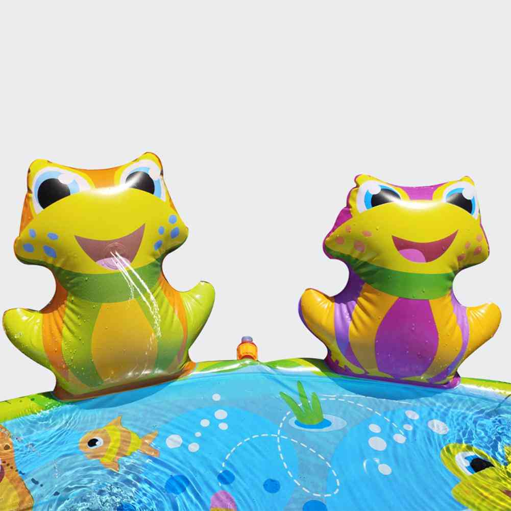 3d- Frog Watering Mat, Outdoor Lawn Playing, Spray Water Games Toy