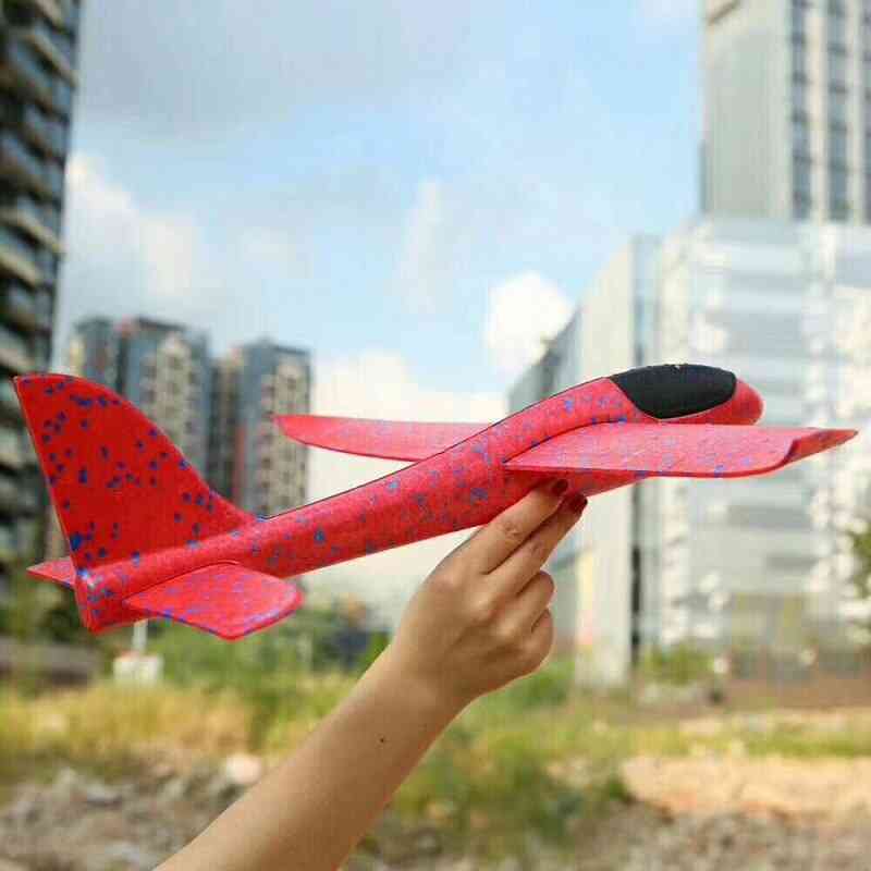 38cm hyvälaatuinen käsilasku heittoluistelukone lentokoneen inertiaalinen vaahto epp lentokone lelu kone malli ulkolelu koulutus