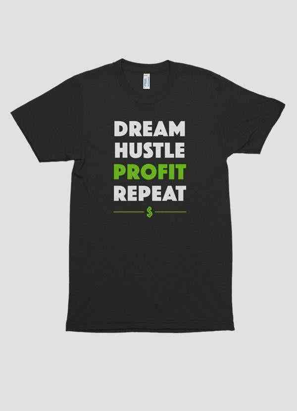 Unelma hustle profit painettu t-paita