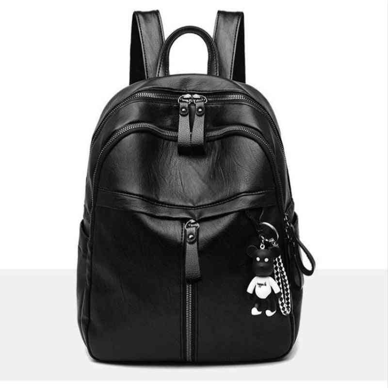 Ladies Pu Leather Small Backpacks School Shoulder Bag
