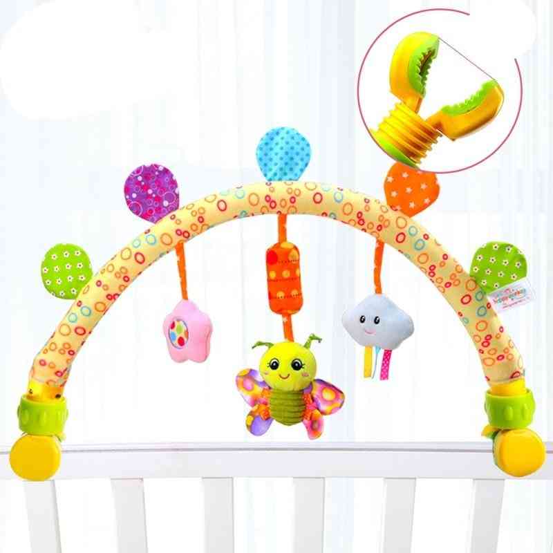 Arc de poussette bébé avec arc de jouet mobile musical sur le lit hochets bébé0-12 mois jouet éducatif pour bébé/nouveau-né