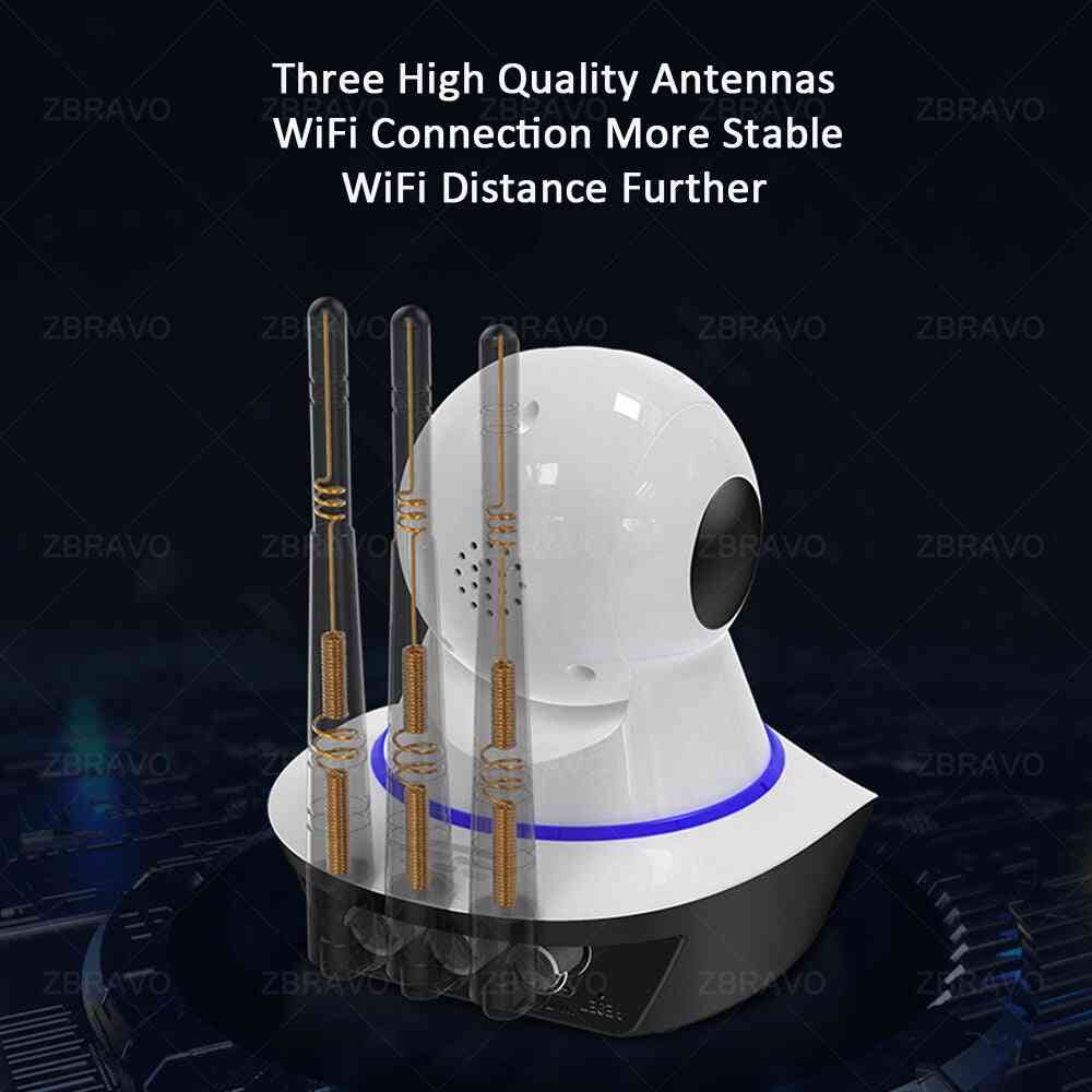 Trådløs wifi, 3-antenner signal, hjemmesikkerhed, cctv kamera