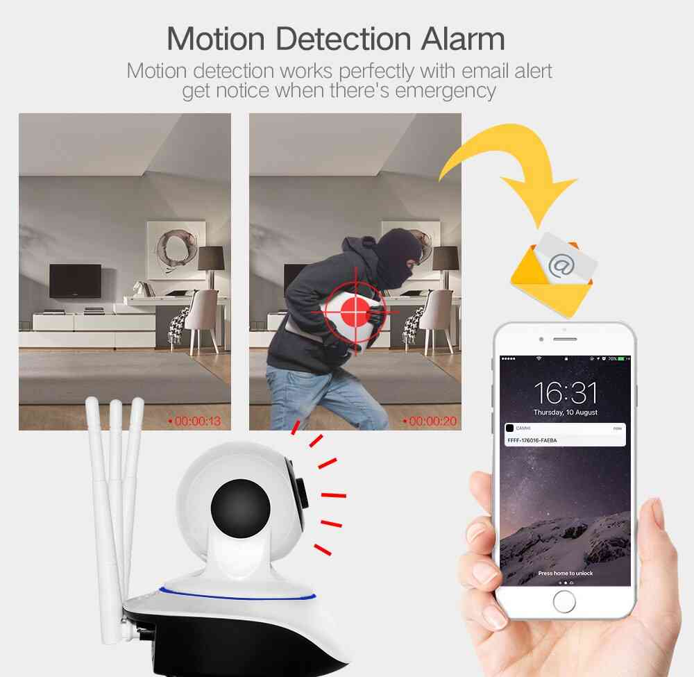 Vezeték nélküli otthoni biztonsági kamera és éjjellátó cctv kamera