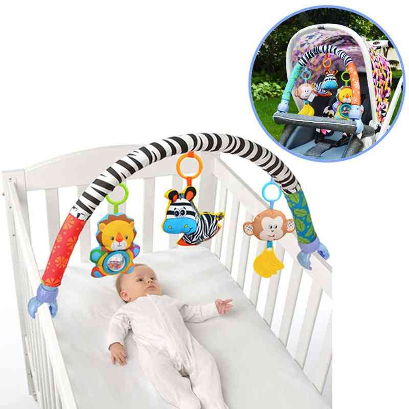 Baby Stroller/bed/crib Hanging For Tots Cots Rattles Seat Cute Plush Stroller Mobile Large Zebra