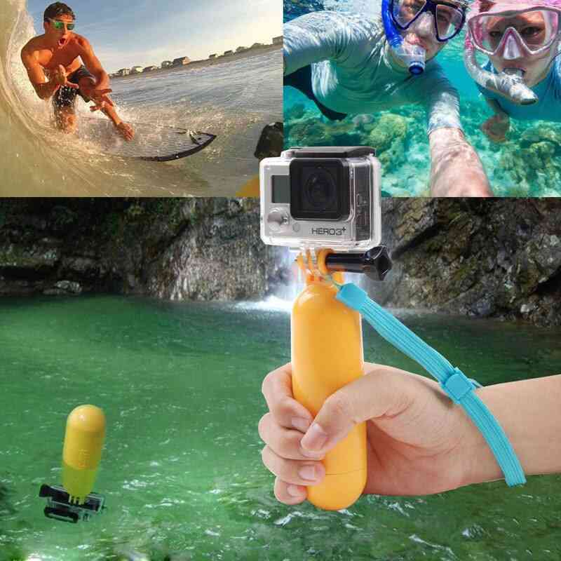 Kelluva kiinnitys kädensijalla selfie stick -toimintakamera