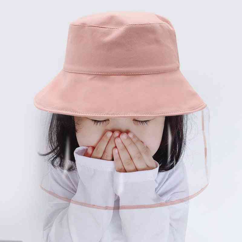 Children Kids Anti-droplet Visor Shield Bucket Hat