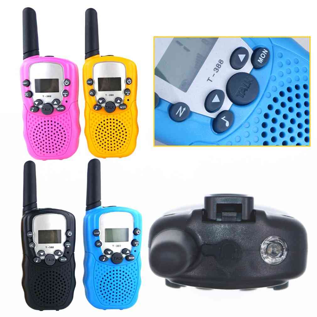 Two Way Radio Portable Handheld's Walkie Talkie With Built-in Led Torch Mini Toy