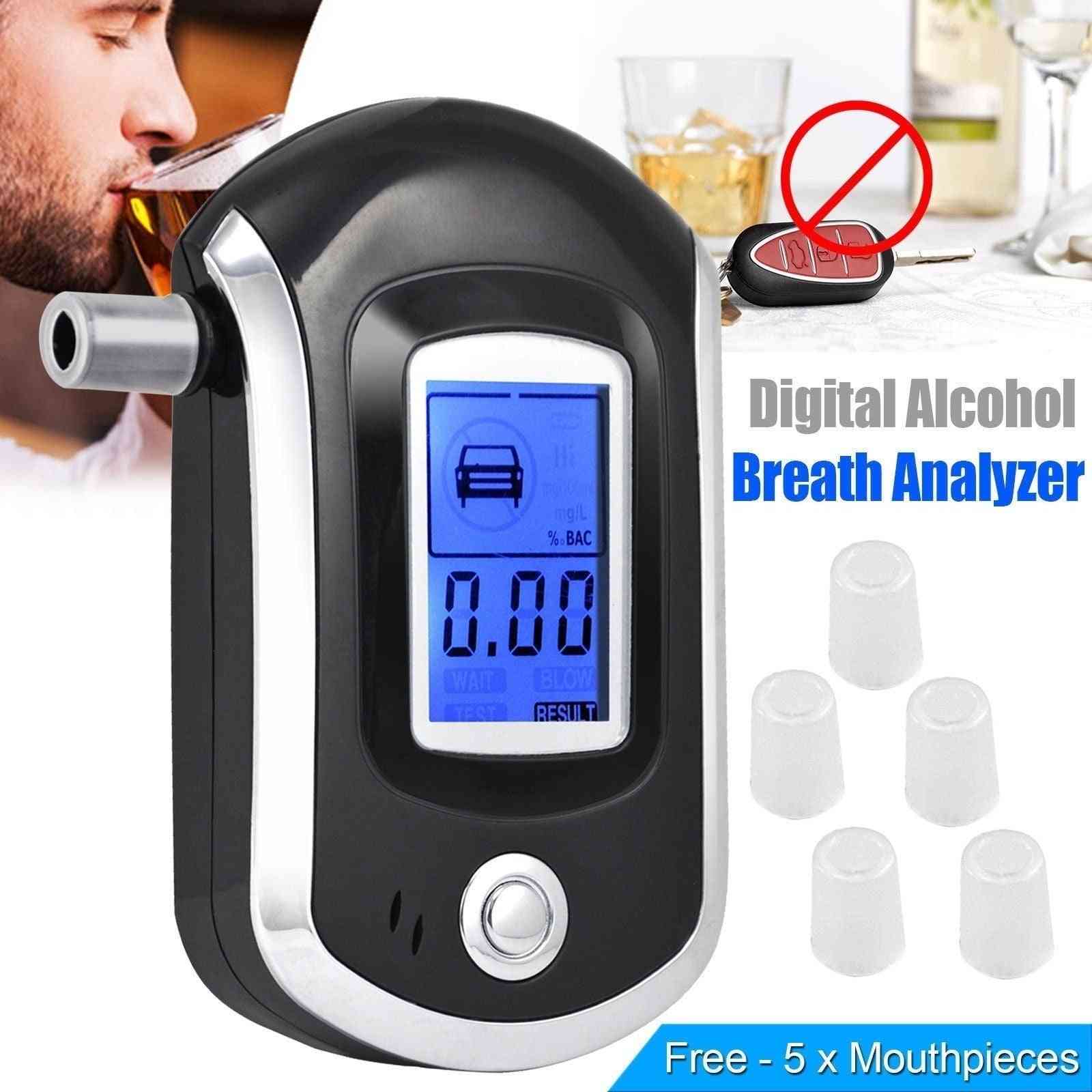 Digitális légzésszesz alkoholteszt légzésmérő alkoholos leheletmérő alkohol érzékelő