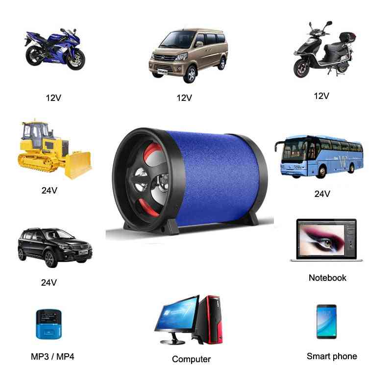 Car Active Bluetooth Subwoofer Portable Speakers