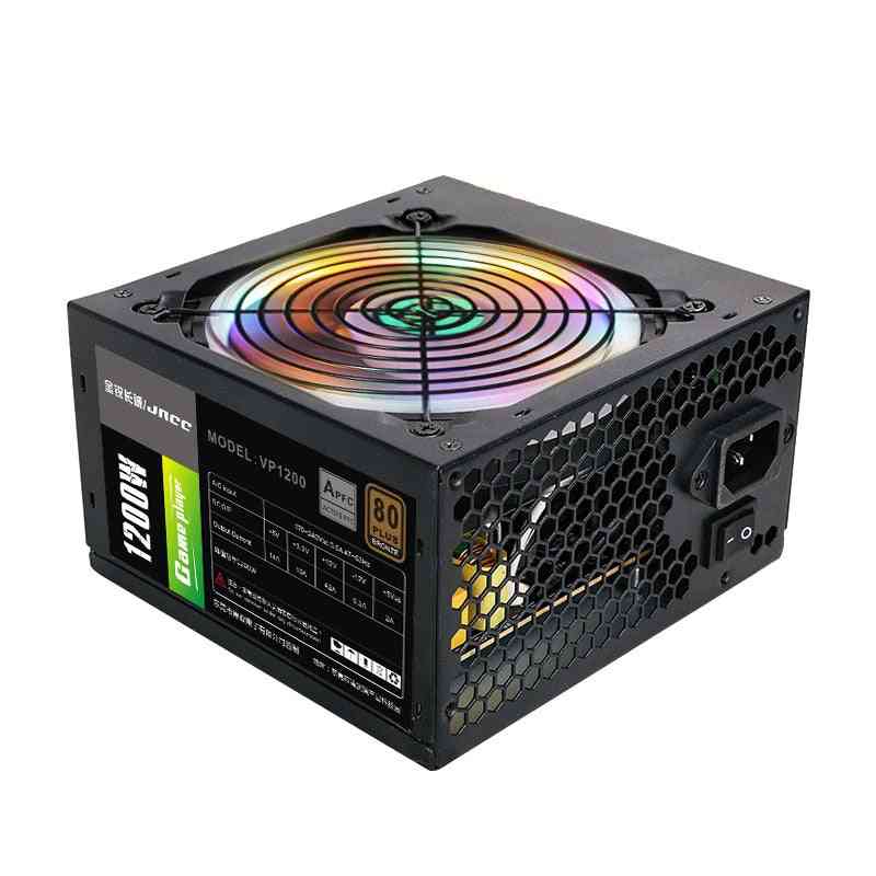 Pc Power Supply With Noise Reduction Fan For Desktop Computer