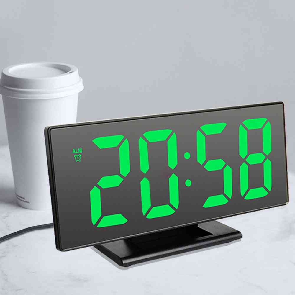 Digital Alarm Led Mirror Electronic Large Lcd Display Clocks