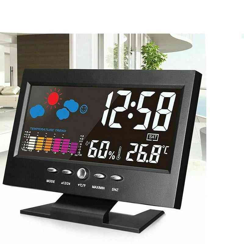 Intelligent Digital Weather Station Display Alarm Calendar Clock