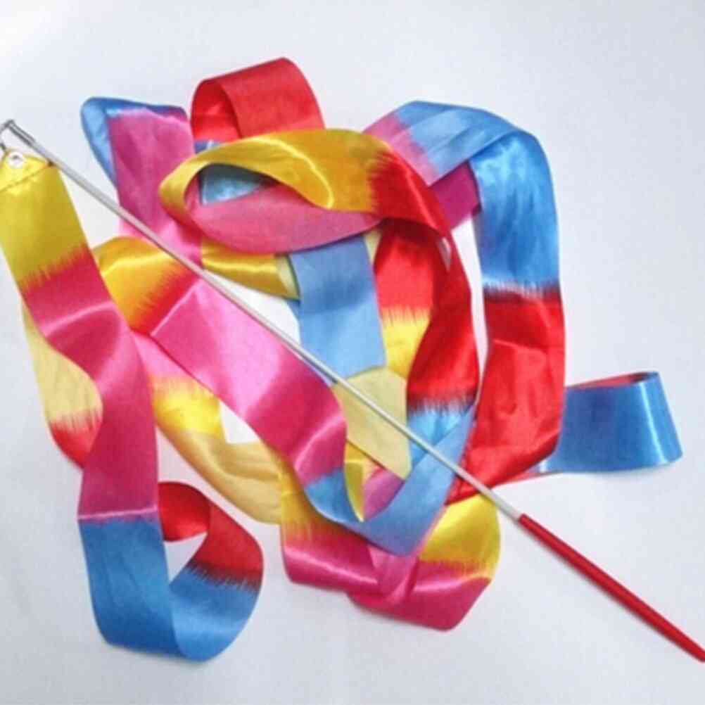 Kids Colorful Sport  Gymnastics Dance Ribbon
