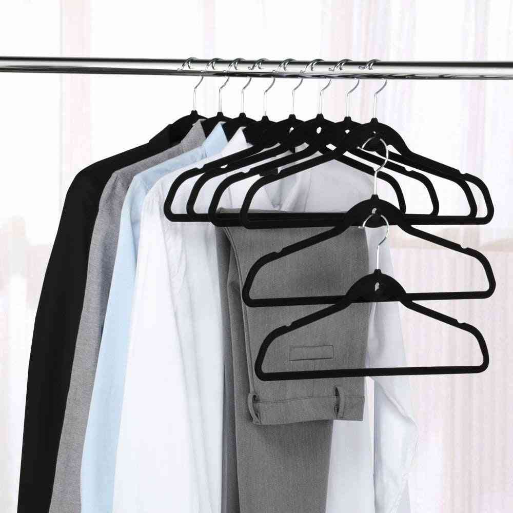 Foldable Velvet Coat Hanger Rack